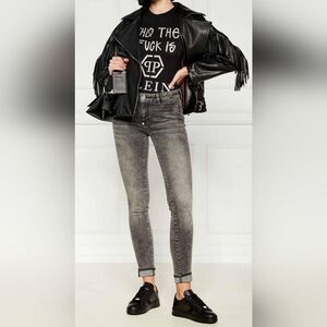 Philipp Plein Grey Skinny Jeans